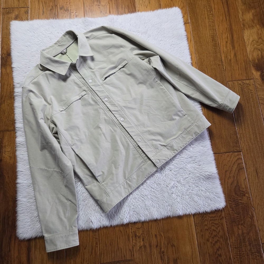 Lululemon City Excursion Jacket Men's XL Tan Khaki Utility Workwear M3CZGS